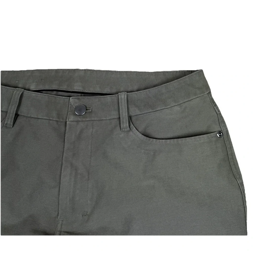 Lululemon ABC Classic Fit Pant Mens 33x33 Sage Green Warpstreme Tech Chino